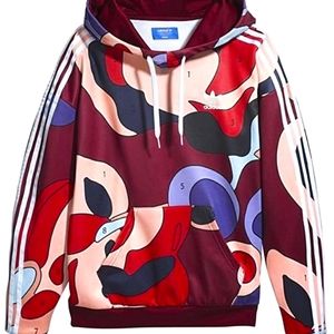 adidas Originals X Rita Ora Paint Print Hoodie